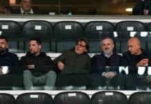 Vincenzo Montella Beşiktaş maçını tribünden izledi