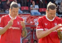 Beşiktaş’ın eski futbolcusu Wout Weghorst’un saha ortasında yaptığı farklı hareketler gündem oldu