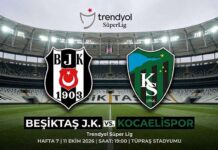 Beşiktaş-Kocaelispor maçını canlı izle linki